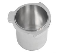 Taza dosificadora diseñada de 54 mm para portafiltros Breville serie 8 para mantener la bandeja de goteo limpia durante la molienda de café