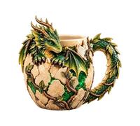 Taza Dragón 3D Decorativo Vintage Coleccionable Para Exhibición Novedosa | Decoración Del Hogar Taza Amantes De Dragones Para Oficina En Casa Juegos Cumpleaños Restaurante Cafetería Verde