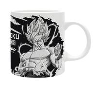 Taza Dragon Ball 320Ml DBZ Goku B&W Subli Con Caja Cerámica ABYSTYLE