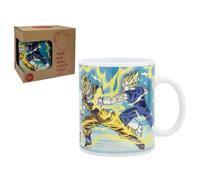 Taza Dragon Ball Goku y Vegeta de cerámica modelo mug con impresión sublimática tazón de desayuno 325ml para niños
