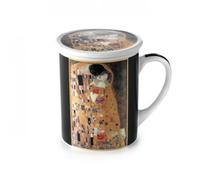 Taza El beso de Klimt con colador