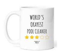 Taza El Limpiador De Piscinas Más Aceptable Taza De Cerámica Únicas Tazas Premium Mug For Cocina Desayuno Oficina 330Ml