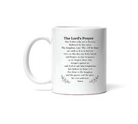Taza El Padre Nuestro: Padre Nuestro Que Estás En Los Cielos, Ruega Por Ti. Amén. Taza De Cerámica Personalizada Tazas De Café Premium Para Oficina Hogar Regalo 330Ml