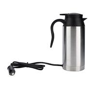 Taza eléctrica Taza calefactora eléctrica para automóvil Hervidor de viaje de acero inoxidable de 750 ml con control de temperatura Apagado automático para uso en vehículos (24V)
