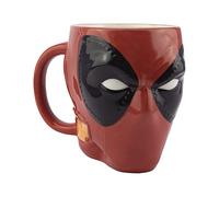 Taza en forma de máscara Deadpool - Producto oficial Marvel, taza para bebidas calientes y frías, regalo para fans de Deadpool, 550ml