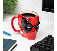 Paladone Taza máscara Deadpool – Producto oficial Marvel, bebidas calientes y frías – 550 ml