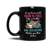 Taza En Mi Mundo De Ensueño, El Hilo Es Gratis Tazas De Café Personalizada Coffee Mug Cerámica Taza De Cerámica Para Regalo Hogar Oficina 330Ml