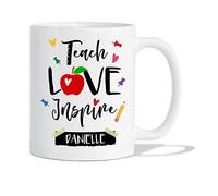 Taza Enseñar Amar Inspirar Tazas Personalizada Tazas De Café Premium Taza De Cerámica Cocina Para Regalo Oficina 330Ml