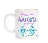 Taza Eres mi AmiGota preferida. Taza de Regalo para Amigas con Mucho Amor. Amiga Invisible