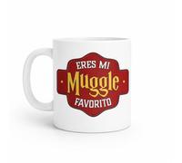 Taza “Eres mi Muggle Favorito” - Regalo Original para Fans de la Magia - - Taza de Cerámica 350 ml - Regalo Original para Parejas, Aniversario y San Valentín
