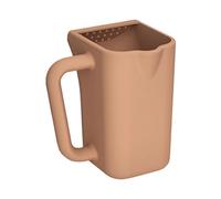 Taza ergonómica de enjuague para champú infantil con diseño de silicona suave y control de agua, taza de baño ergonómica para bebés