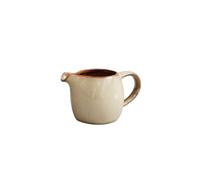 Taza espumadora de leche, jarra de café, 2 jarras de leche de cerámica con asa, for restaurante, for salsa de carne, salsera, utensilios de cocina for condimentar.(Brown)