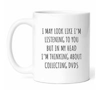 Taza Estoy Pensando En Coleccionar Dvd Tazas De Café Premium Coffee Mug Únicas Mug For Cocina Oficina Desayuno 330Ml