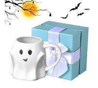 Taza fantasma, taza creativa de cara fantasma para leche, accesorio de oficina para dormitorio universitario, hogar, apartamento, para mujeres, hombres, adolescentes