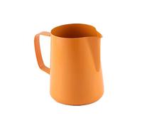 Taza for espumar leche, jarra de café, jarra de leche, taza de leche, jarra de leche, jarra medidora for hacer café con leche, arte de café, capuchino, jarra de leche(Oranje,900ml)