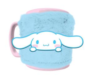 Taza funda de peluche Cinnamoroll Hello Kitty 440ml
