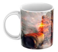 Taza Gamer BF6 - Inspirada en Shooter de Guerra - Regalo Original para Fans de Videojuegos FPS - Cerámica 330 ml Apta Microondas y Lavavajillas (BF6 Francotirador)