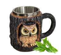 Taza genérica 3D 325 Ml, taza de animales árbol hueco, Halloween, reutilizable, cumpleaños, relajación en casa, colección personal de ocio fin de semana