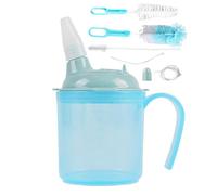 Taza genérica antifugas para ancianos | Prevención Asfixia Taza Disfagia | Vaso antidesperdicio con paja prevención asfixia adulto mujeres posparto hospital