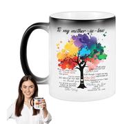 Taza genérica de la madre - Modern functional, de café en cerámica mamá con impresión, letras Tazas cambio color temperatura | Multipurpose Outdoor Indoor Utility compact
