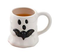 Taza Ghost genérica - Taza de café de cerámica | Funny Halloween Ghostt Design Cup | Spooky Drinkware Cute Haloween Decor For Party Favors, Kitchen, Bedroom, Bookshelf, Birthday, Desk And Table Use