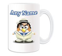 Taza grande de Michael Jackson (disfraz de pingüino con diseño de fantasía), color blanco