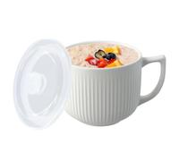 Taza Grande Tazones de Cereales, Café De Cerámica De 900ml Tazas, Sopas De Cereal Tazón Taza De Café De Porcelana Tazón, Taza de Leche de Porcelana, con Asa, Taza de Sopa, Ramen, Ensalada