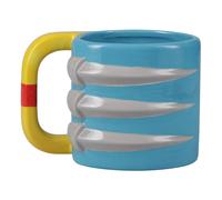Taza Grande de Cerámica de Wolverine Oficialmente Licenciada de Marvel por Paladone, Regalo Novedoso para Fans de los Cómics, Diseño de Doble Lado con Logotipo de los X-Men y Garras, 550 ml