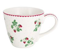Taza Greengate BERRY Blanca Con Fresas De Porcelana