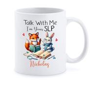 Taza Hablemos. Soy Logopeda. Taza De Cerámica Personalizada Coffee Mug Cerámica Tazas Para Hogar Cocina Regalo 330Ml