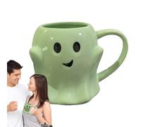 Taza Halloween - Tazas de Fantasmas Divertidos Cerámica 15 Onzas - Tazas De Té Para Cocina Rutina Diaria Noche De Juegos Universitarios Reuniones De Club De Lectura Fiesta Hogar Habitación De Residenc