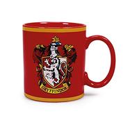 Taza Harry Potter Gryffindor escudo - Taza desayuno Harry Potter - Taza cerámica 400 ml - Taza te - Taza café - Regalos Harry Potter - Licencia oficial