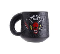 Taza Hellfire Club Stranger Things Relieve Cerámica 400 mls + Sticker