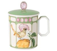 Taza Idyllia, Porcelana, Motivo de impresión de cristal, mosquero, Verde OS