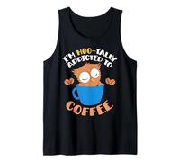 Taza Im Hoo Tally Addicted to Coffee, con Forma de búho Camiseta sin Mangas