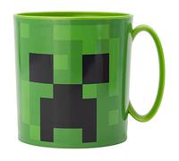 Taza infantil de plástico reutilizable para microondas de 390 ml de Minecraft