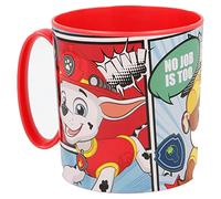 Taza infantil de plástico reutilizable para microondas de 390 ml de La Patrulla Canina