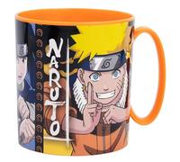 Taza infantil de plástico reutilizable para microondas de 390 ml de Naruto