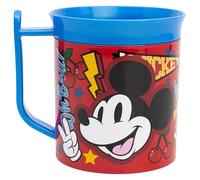 Taza infantil de plástico reutilizable para microondas de 400 ml de Mickey