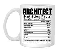 Taza Información Nutricional Del Arquitecto Divertido Taza De Café De Cerámica Personalizada Tazas De Desayuno Para Familiare Té Decorar