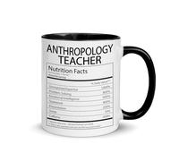 Taza Información Nutricional Para Profesores De Antropología Mug Únicas Taza De Cerámica Cerámica Tazas De Café For Cocina Regalo Oficina 330Ml