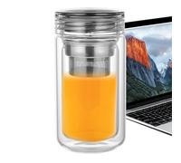 Taza Infusora de Té | Taza Infusora Transparente, Transparente Para Viajes - para Casa Oficina Viaje Coche Acampada Fiesta Café Exterior Amigos Colegas