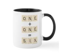 Taza Juego De Ortografía Uno Más Uno Seis Coffee Mug Premium Taza De Cerámica Exquisita Tazas Para Regalo Cocina Desayuno 330Ml