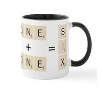 Taza Juego De Ortografía Uno + Uno = Seis Mug Premium Tazas Cerámica Coffee Mug Para Oficina Cocina Desayuno 330Ml