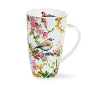 Dunoon Henley - Taza (0,6 L, diseño de canción de la mañana, color azul y escudo dorado)