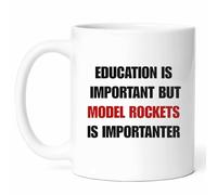 Taza La Educación Es Importante, Pero Los Cohetes Modelo Son Más Importantes Tazas De Café Premium Mug Cerámica Tazas For Regalo Hogar Cocina 330Ml