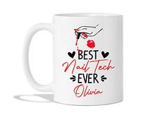 Taza La Mejor Técnica De Uñas Blanca De La Historia Mug Personalizada Taza De Cerámica Únicas Tazas De Café Regalo Para Cocina Desayuno 330Ml