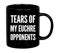 Taza Lágrimas De Mis Oponentes De Euchre Coffee Mug Personalizada Tazas De Café Únicas Para Cocina Regalo Desayuno 330Ml