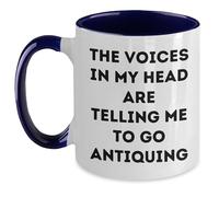 Taza Las Voces En Mi Cabeza Me Dicen Que Vaya A Buscar Antigüedades Coffee Mug Cerámica Mug Funny Taza De Cerámica For Regalo Hogar Oficina 330Ml