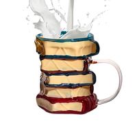 Taza Libro 445ml Diseño Pintado a Mano Resistente al Calor